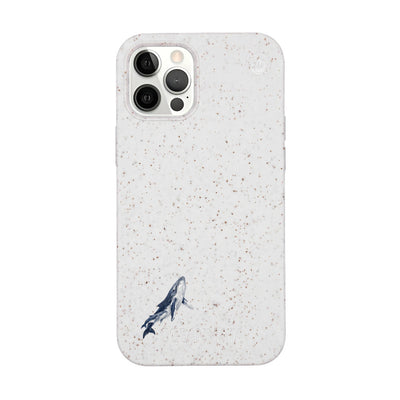 iPhone 12 pro / iPhone 12 Case - Humpback Whale White - "OceanLullaby" - Sustainable