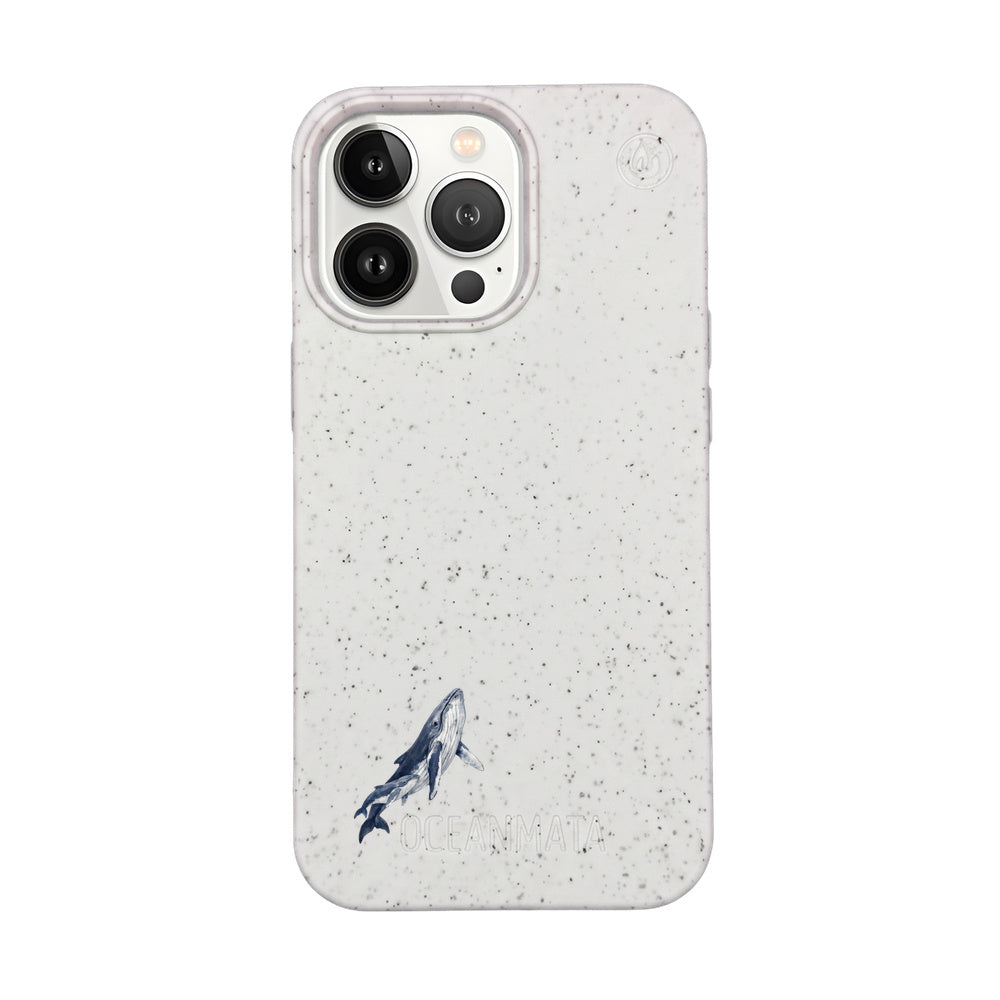 iPhone 13 pro Hülle - Buckelwal weiß - "OceanLullaby" - nachhaltig
