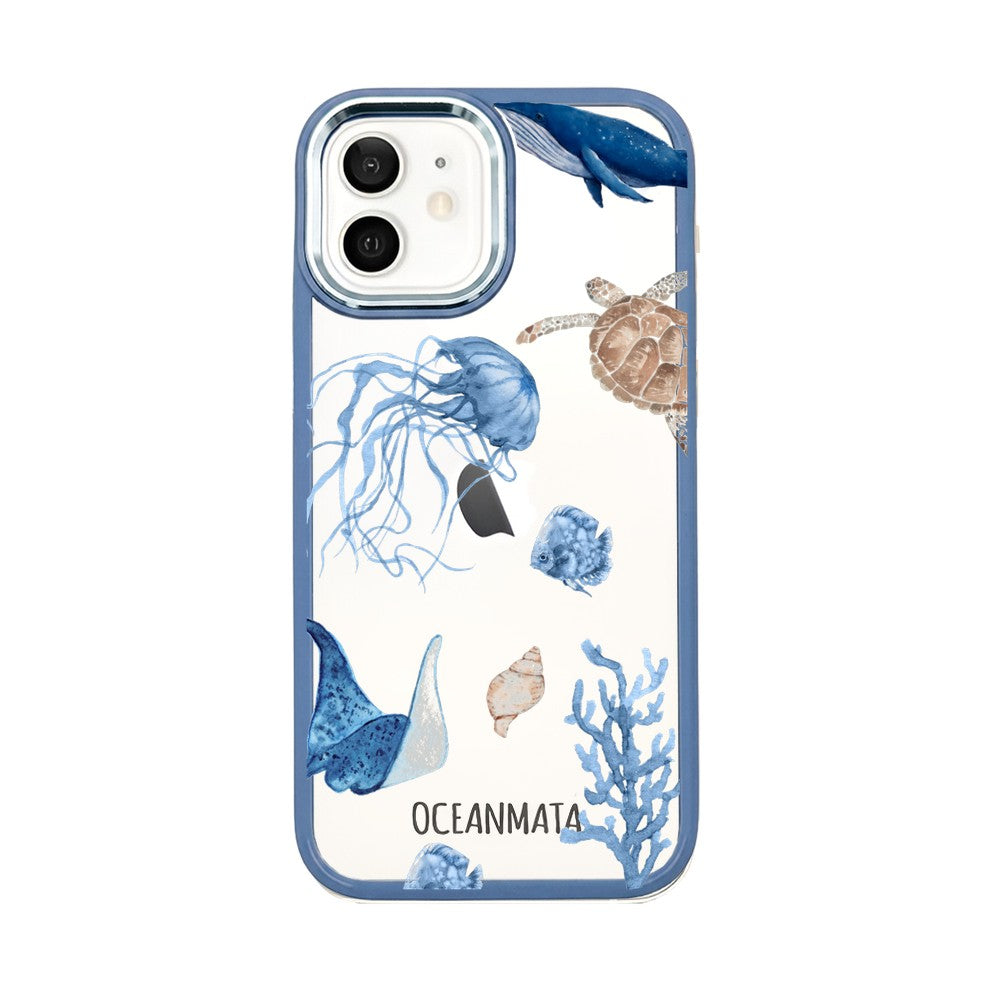 iPhone 12 mini Hülle - Schildkröte bunt - "Turtle & Friends" - nachhaltig
