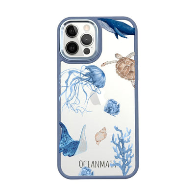 iPhone 12 pro / iPhone 12 Hülle - Schildkröte bunt - "Turtle & Friends" - nachhaltig