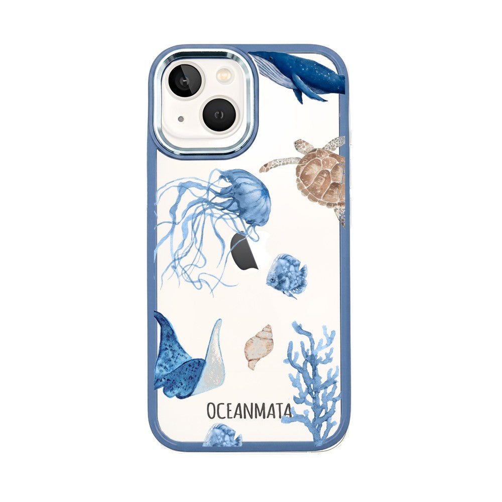 iPhone 13 mini Hülle - Schildkröte bunt - "Turtle & Friends" - nachhaltig