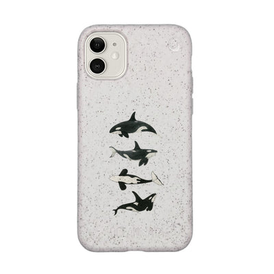 iPhone 11 Case - Orca White - "OrcaFamily" - sustainable