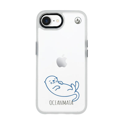 iPhone 16e/17e Hülle - Otter blau - "Otter" - nachhaltig