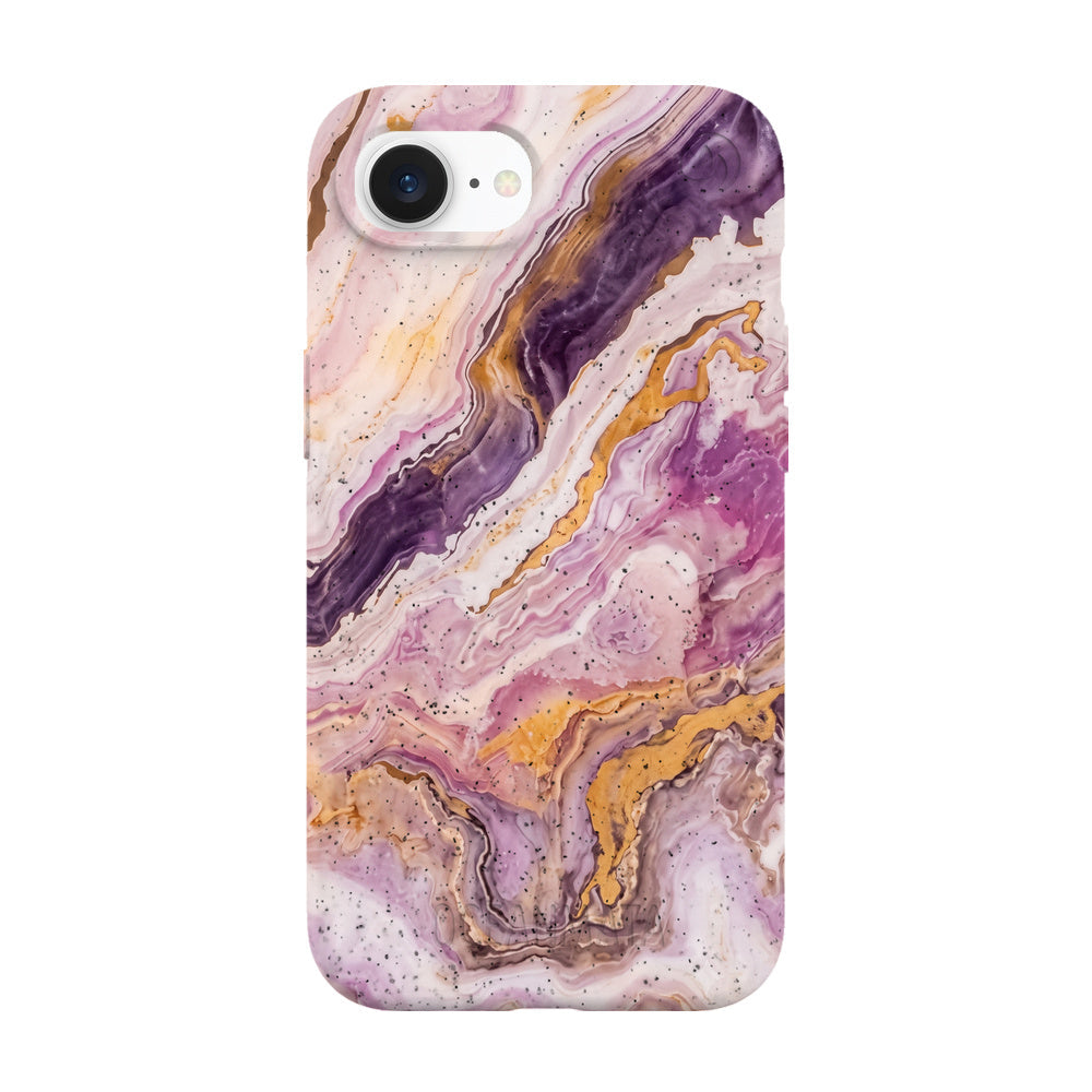 iPhone 16e Hülle - Marmor pink - "PinkMarble" - nachhaltig