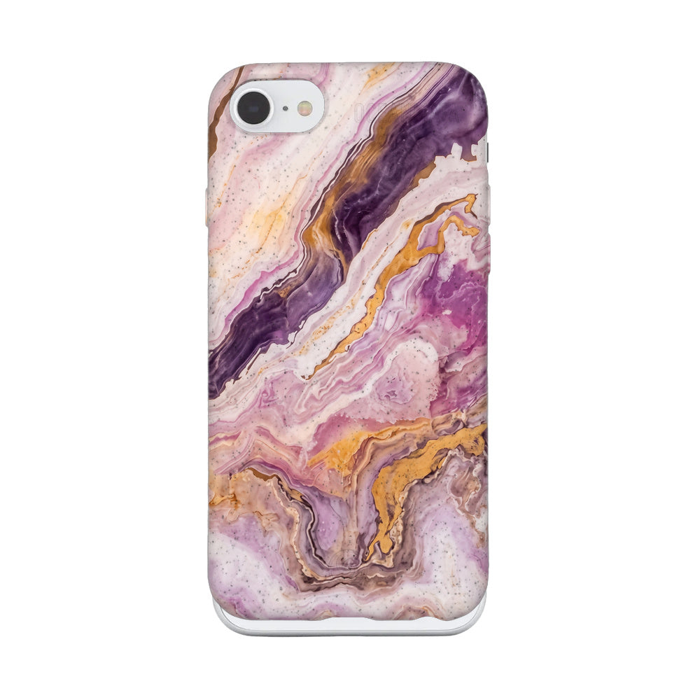 iPhone SE/7/8 Hülle - Marmor pink - "PinkMarble" - nachhaltig