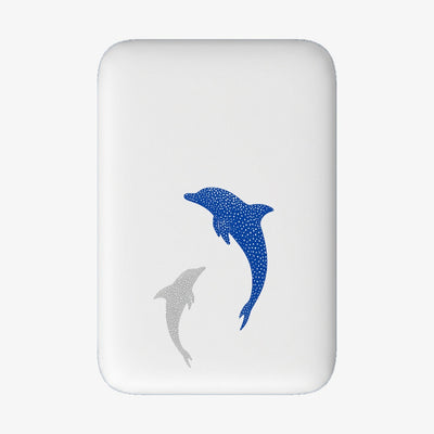 Powerbank MagSafe - "Dolphin Twins" - nachhaltig