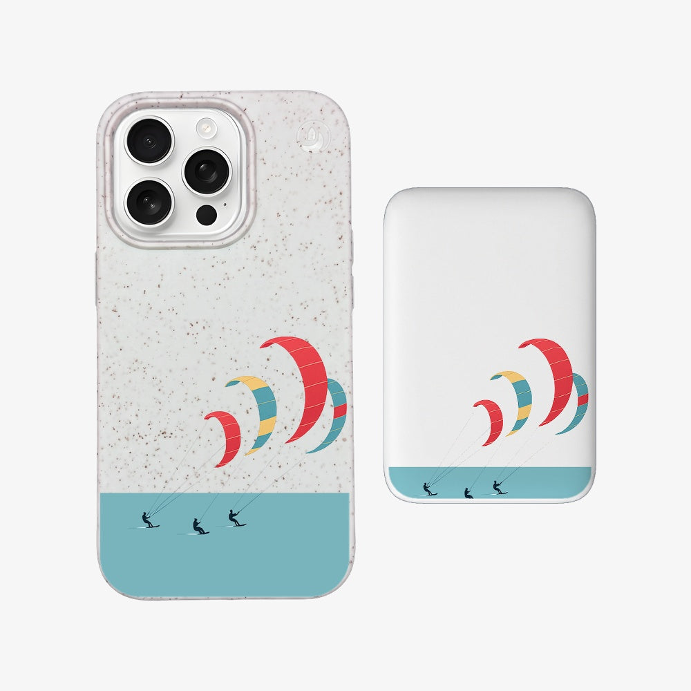 Powerbank MagSafe - "Kitesurf" - nachhaltig
