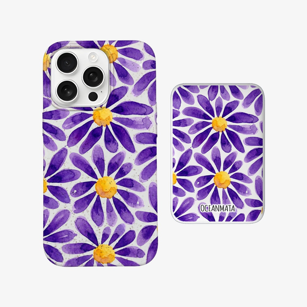 Powerbank MagSafe purplebloom mit passender Hülle