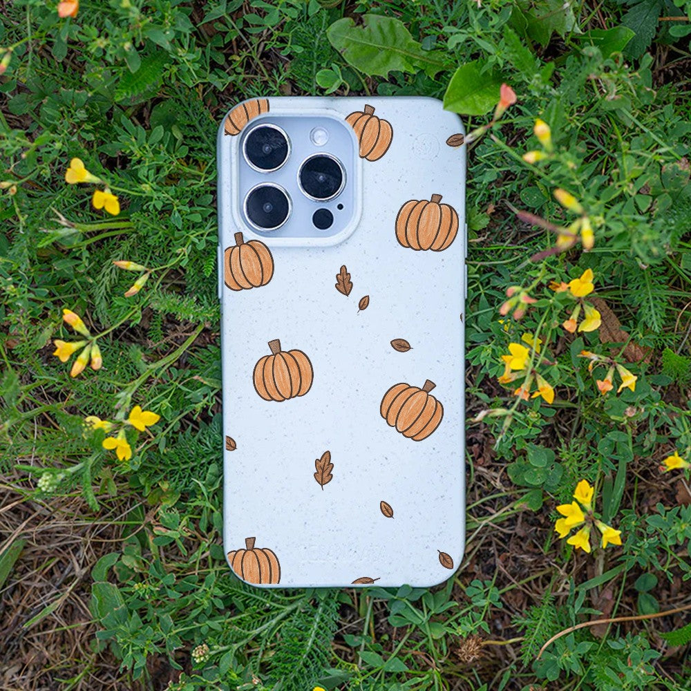 Biologisch abbaubare Handyhülle iPhone 12 mini Pumpkin — kompostierbar — Bonus