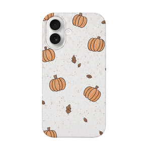 Biologisch abbaubare Handyhülle iPhone 17 Pumpkin — kompostierbar — Vorderseite