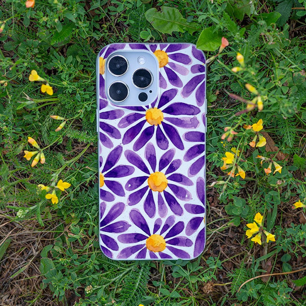 Biologisch abbaubare Handyhülle Samsung S26 Purplebloom — kompostierbar — Bonus