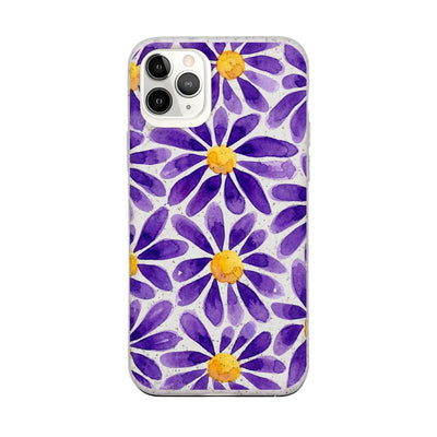 iPhone 11 pro Hülle - Blumen lila - "purplebloom" - nachhaltig