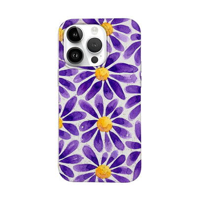 iPhone 14 pro max Hülle - Blumen lila - "purplebloom" - nachhaltig