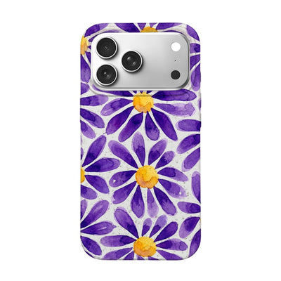 iPhone 18 Pro / 17 Pro Hülle - Blumen lila - "purplebloom" - nachhaltig