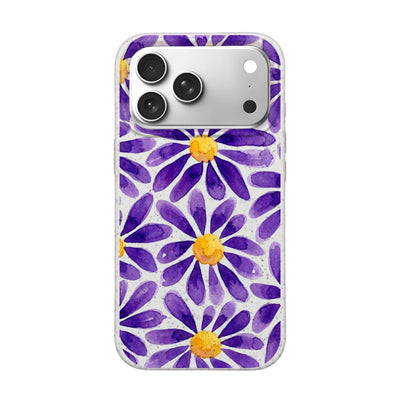 iPhone 18 Pro Max / 17 Pro Max Hülle - Blumen lila - "purplebloom" - nachhaltig