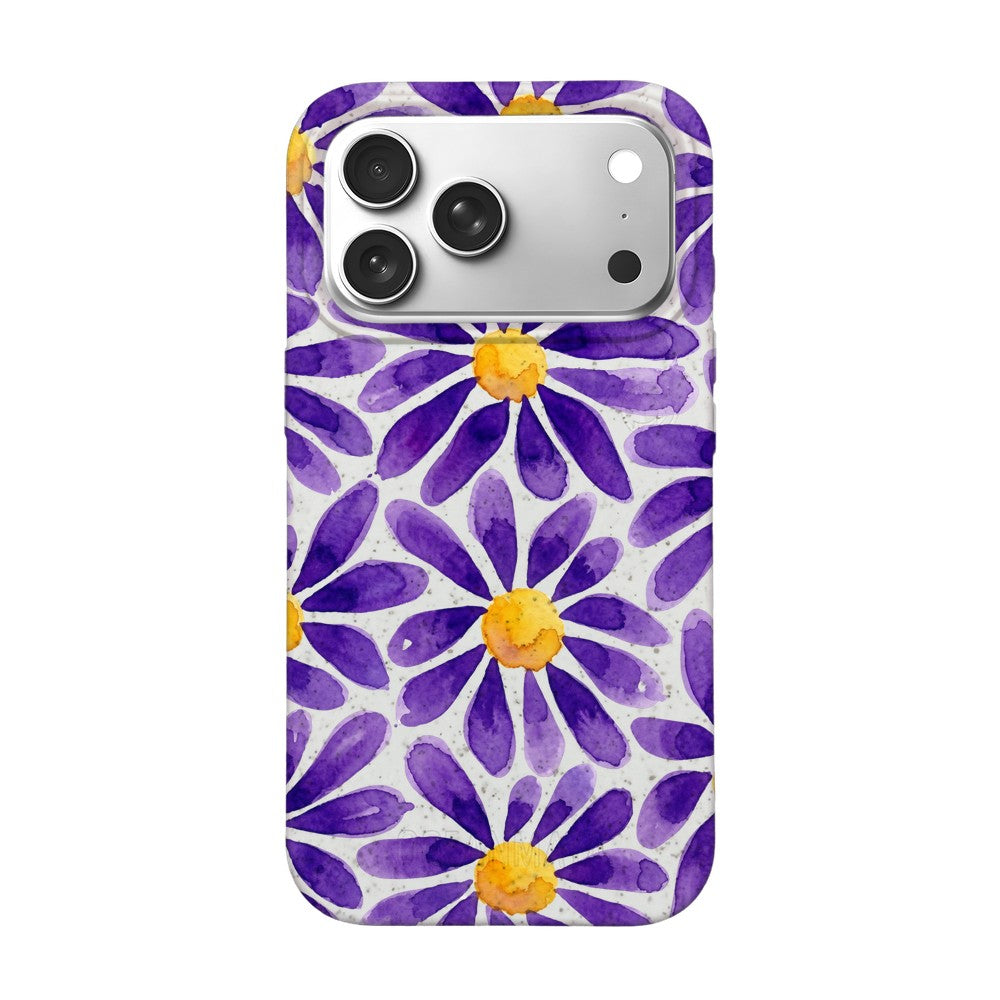 iPhone 18 Pro Max / 17 Pro Max Hülle - Blumen lila - "purplebloom" - nachhaltig