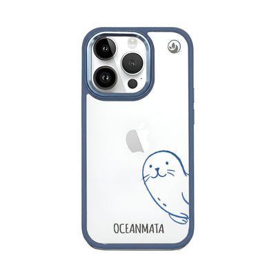 iPhone 14 pro max case - seal blue - "Robby" - sustainable