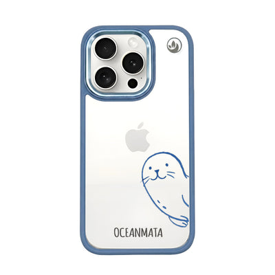 iPhone 15 pro max case - seal blue - "Robby" - sustainable