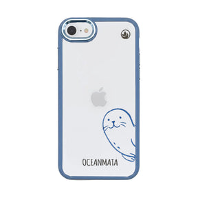 iPhone SE/7/8 case - seal blue - "Robby" - sustainable