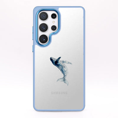 Samsung S25 Ultra Case - Whale Blue - "Joy" - sustainable