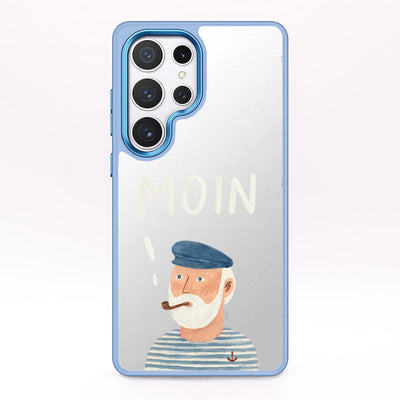 Samsung S24 Case - Moin Blue - "East Frisian" - Sustainable
