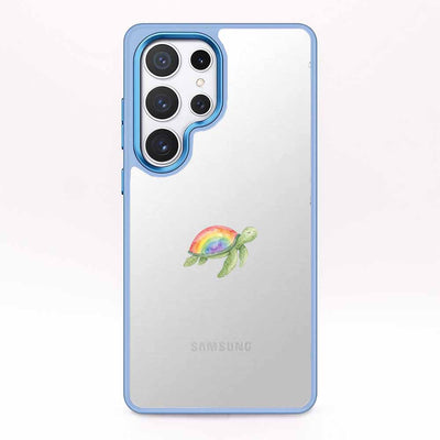 Samsung S25 Ultra Case - Blue Turtle - "Queertle" - sustainable