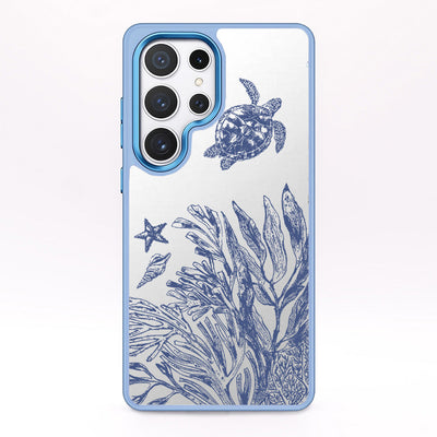 Samsung S24 Case - Turtles Blue - "Silent Wave" - ​​Sustainable