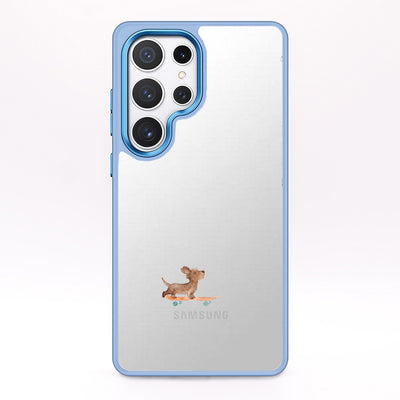 Samsung S25 Ultra Case - Skater Dog blue - "SkaterBoi" - sustainable