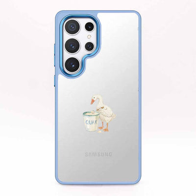 Samsung S25 Case - Quark Duck blue - "TheQuak" - sustainable
