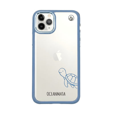 iPhone 11 pro hoesje - schildpadblauw - "Schildi" - duurzaam