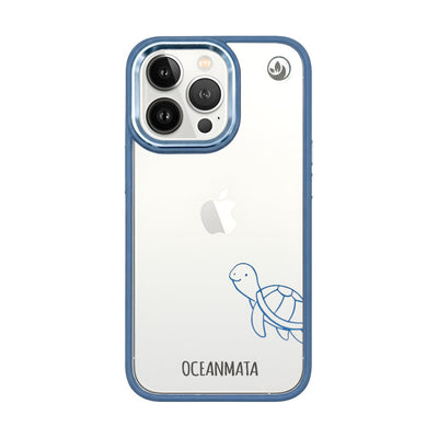 iPhone 13 pro max hoesje - schildpadblauw - "Schildi" - duurzaam
