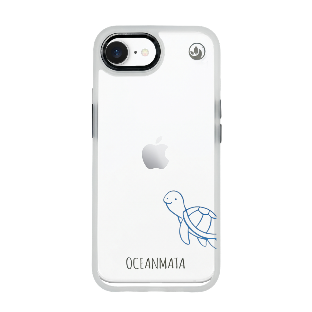 iPhone 16e hoesje - Turtle Blue - "Schildi" - Duurzaam