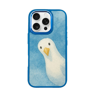 iPhone 16 pro max case - Seagull blue - "Seagull" - sustainable