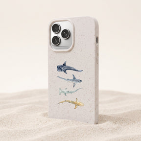 Biologisch abbaubare Handyhülle iPhone 17 pro max Sharkproject — kompostierbar — Freisteller