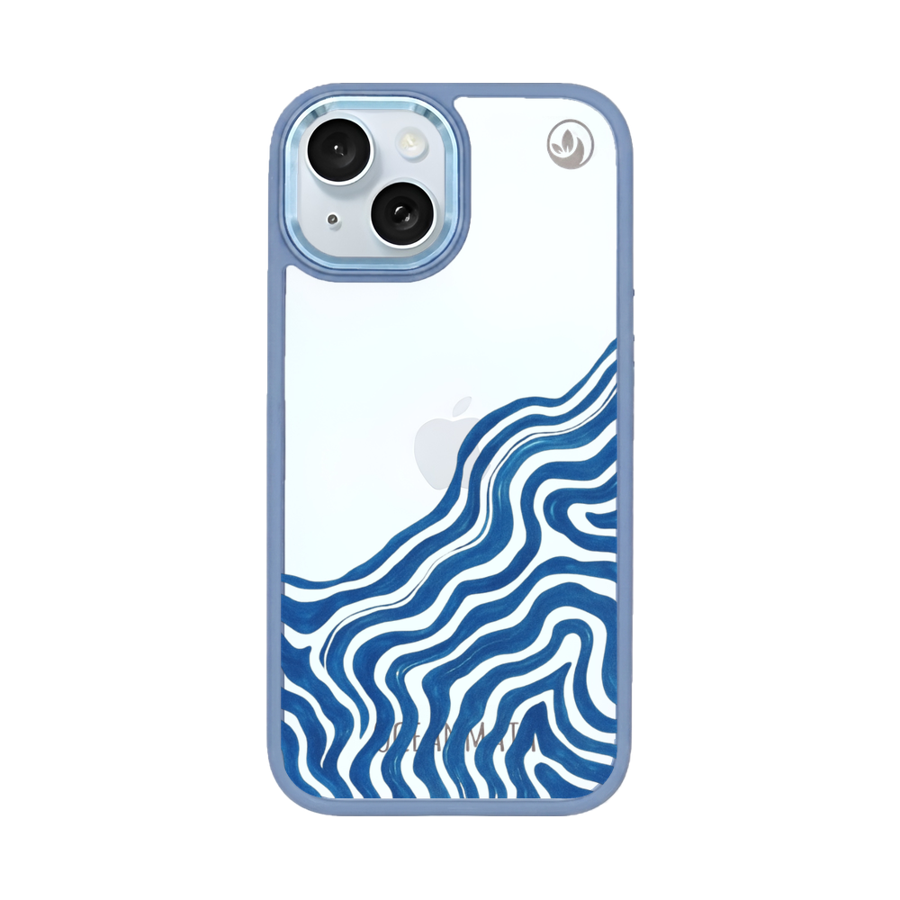 iPhone 15 hoesje - Abstracte golf - "Summerwave" - ​​​​Duurzaam