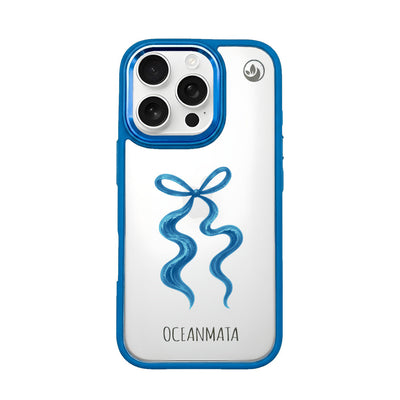 iPhone 16 Pro Max Case - Blue Bow - "Tideknot" - Sustainable