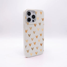 iPhone 16e/17e Hülle - Herz weiß - "AutumnLove" - nachhaltig