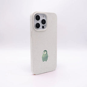 iPhone 12 pro / iPhone 12 Hülle - Pinguin weiß - "HappyPinguin" - nachhaltig