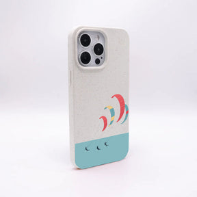 iPhone 14 pro Hülle - Kite weiß - "Kitesurf" - nachhaltig