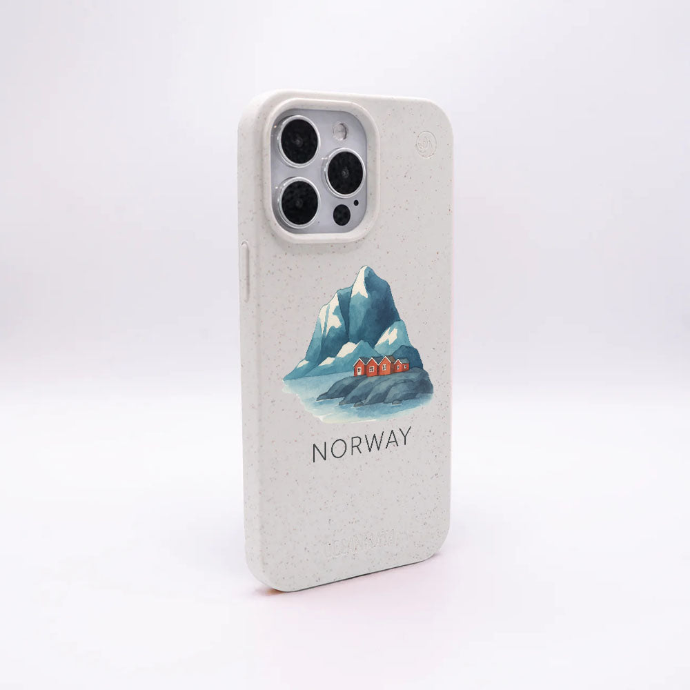 iPhone 17 pro Hülle - Norwegen weiß - "Norway" - nachhaltig