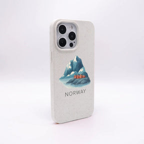 iPhone 14 pro Hülle - Norwegen weiß - "Norway" - nachhaltig