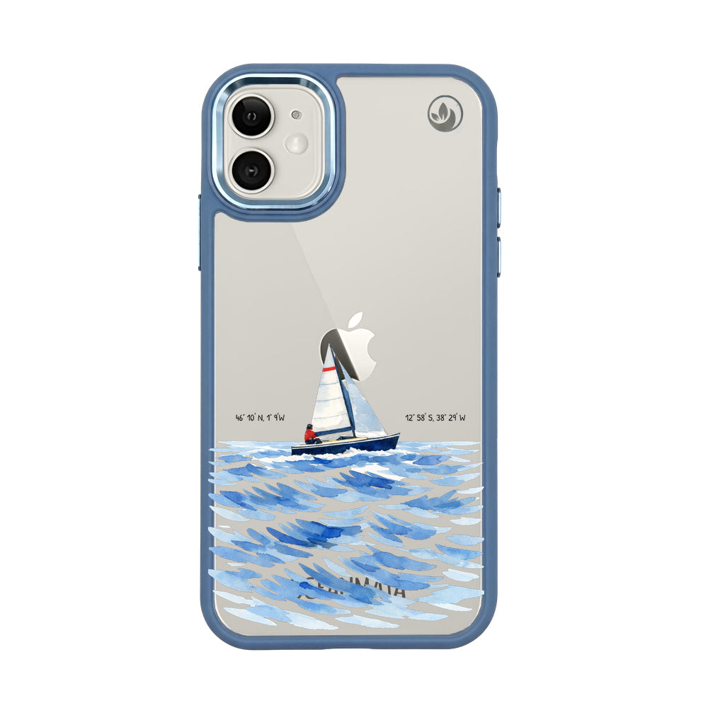 iPhone 11 Case - Sailing white - "Golden Horizon" - sustainable