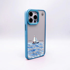 Nachhaltige Handyhülle iPhone 12 pro / iPhone 12 Towardsthehorizon aus Ocean Plastic — Rückseite