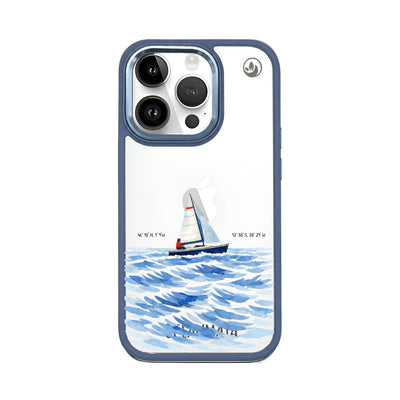 iPhone 14 Pro Max Case - Sailing White - "Golden Horizon" - sustainable