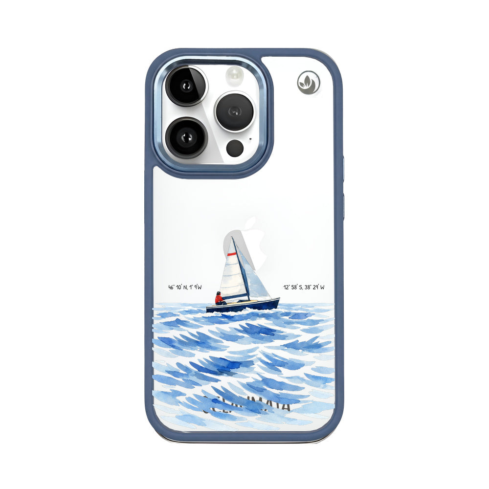 Nachhaltige Handyhülle iPhone 14 pro max Towardsthehorizon aus Ocean Plastic — Vorderseite