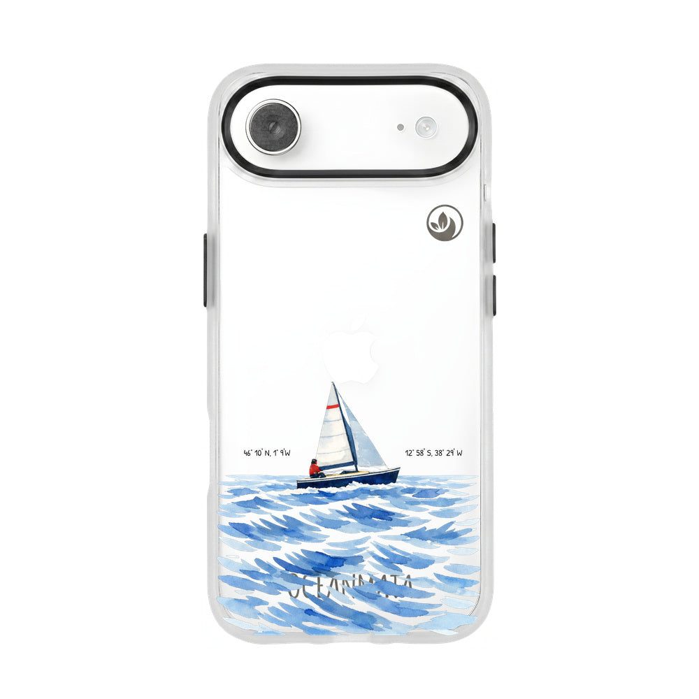 iPhone 17 Air Case - Sailing White - "Golden Horizon" - sustainable