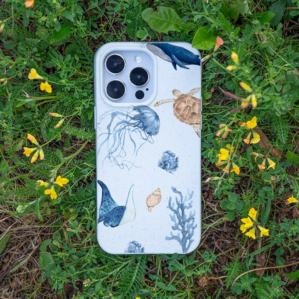 Biologisch abbaubare Handyhülle Samsung S24 Turtleandfriends — kompostierbar — Bonus