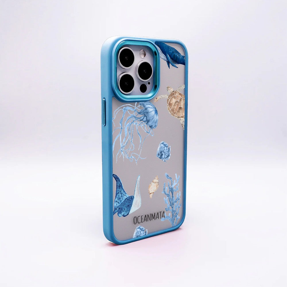 Nachhaltige Handyhülle iPhone 17 pro max Turtleandfriends aus Ocean Plastic — Rückseite