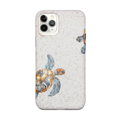 iPhone 11 Pro Case - Turtle White - "TurtleGaze" - sustainable
