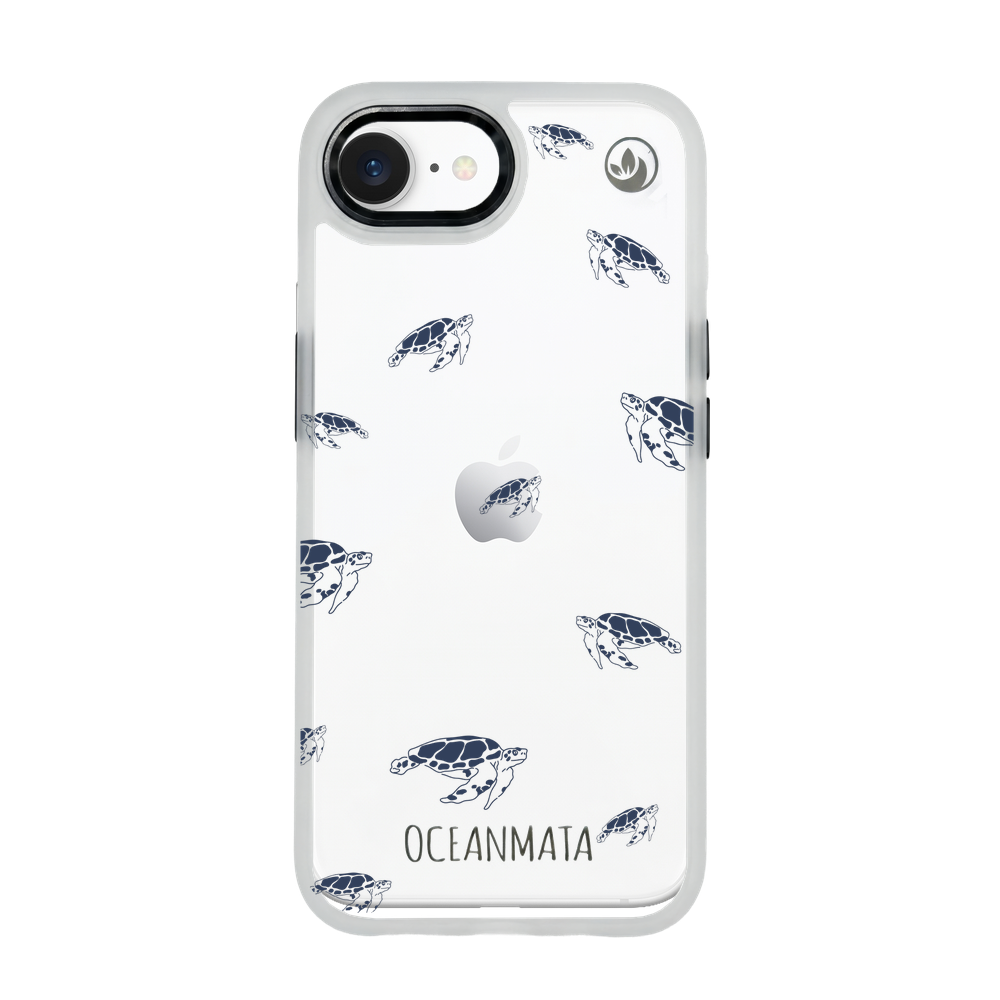 iPhone 16e hoesje - Turtles Blue - "Turtlino" - Duurzaam